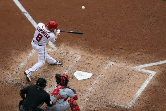 Danny Espinosa is on a tear and highlights this week's look around the league (Photo by Matt Hazlett/Getty Images)