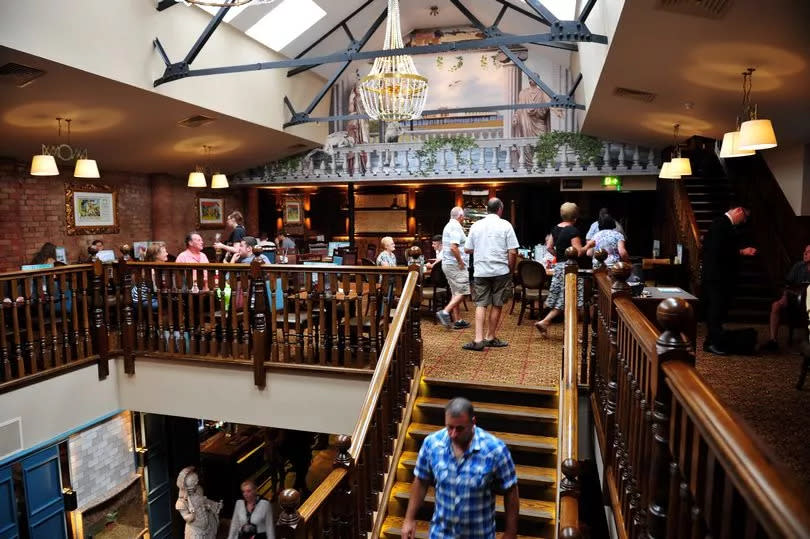 The interior of the JD Wetherspoons Coliseum Picture Theatre