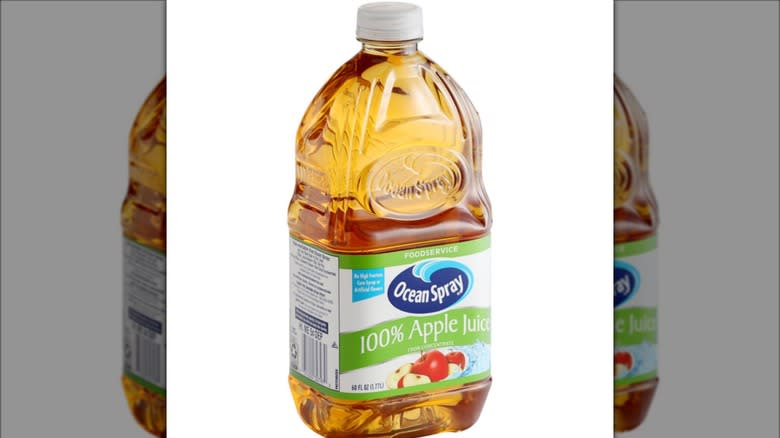 Ocean Spray apple juice bottle
