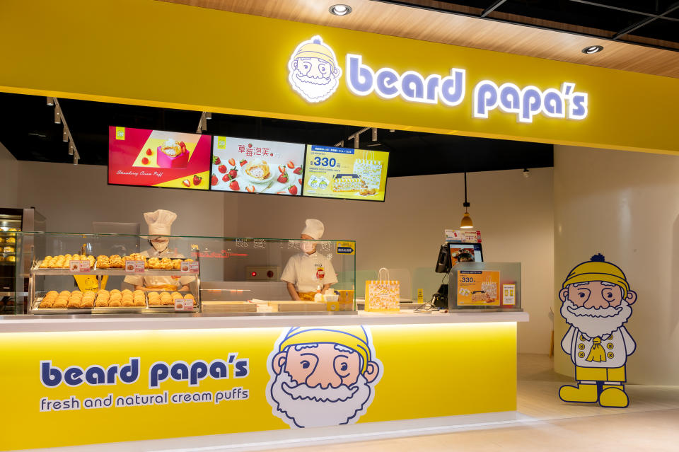 「beard papa’s」日式泡芙進駐Global Mall桃園A19。