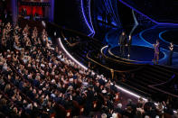 <p>The 2020 Oscars were held at the Dolby Theatre in Hollywood. The 2021 Oscars will be held there again, as they have been since 2013, but some components of the show will also take place at the Los Angeles Union Station. (Arturo Holmes/Getty Images)</p> 