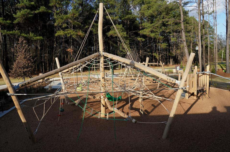 A play area for children is seen at the northern Tuscaloosa Riverwalk at the Randall Family Park and Trailhead in Tuscaloosa Wednesday, Jan. 5, 2021.
