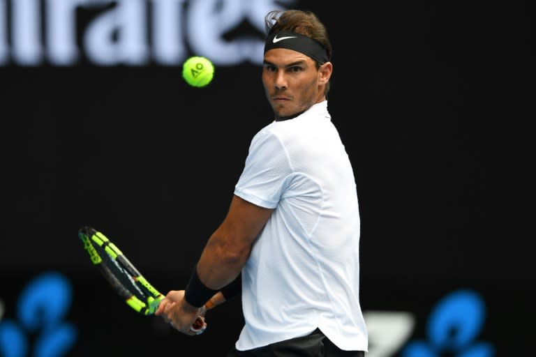 Rafael Nadal reached the second round of the Australian Open with a straight-sets win against Florian Mayer in Melbourne on January 17, 2017