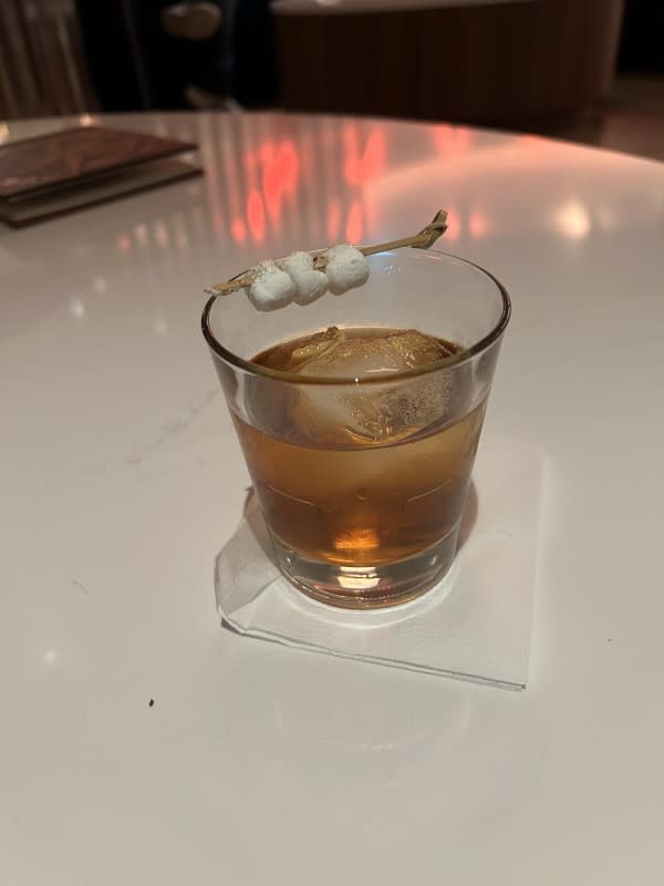 A toasted marshmallow cocktail at Schooner's bar.<p>Courtesy Kendall Wack</p>