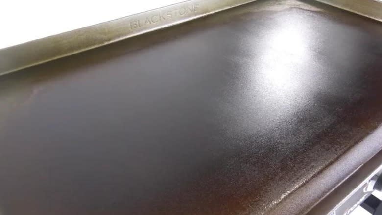 Clean shiny Blackstone griddle 