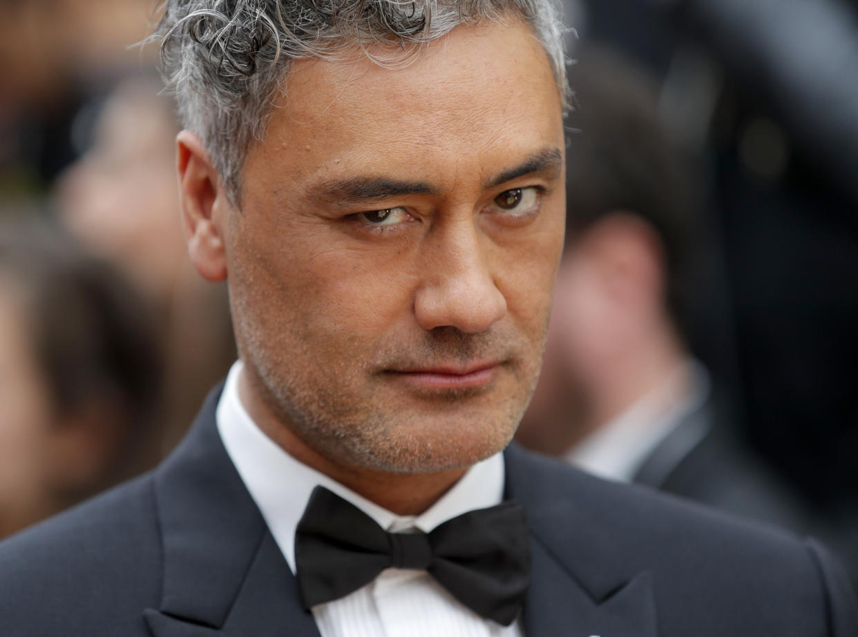 Taika Waititi arrives at the Oscars on Sunday, Feb. 9, 2020, at the Dolby Theatre in Los Angeles. (AP Photo/John Locher)