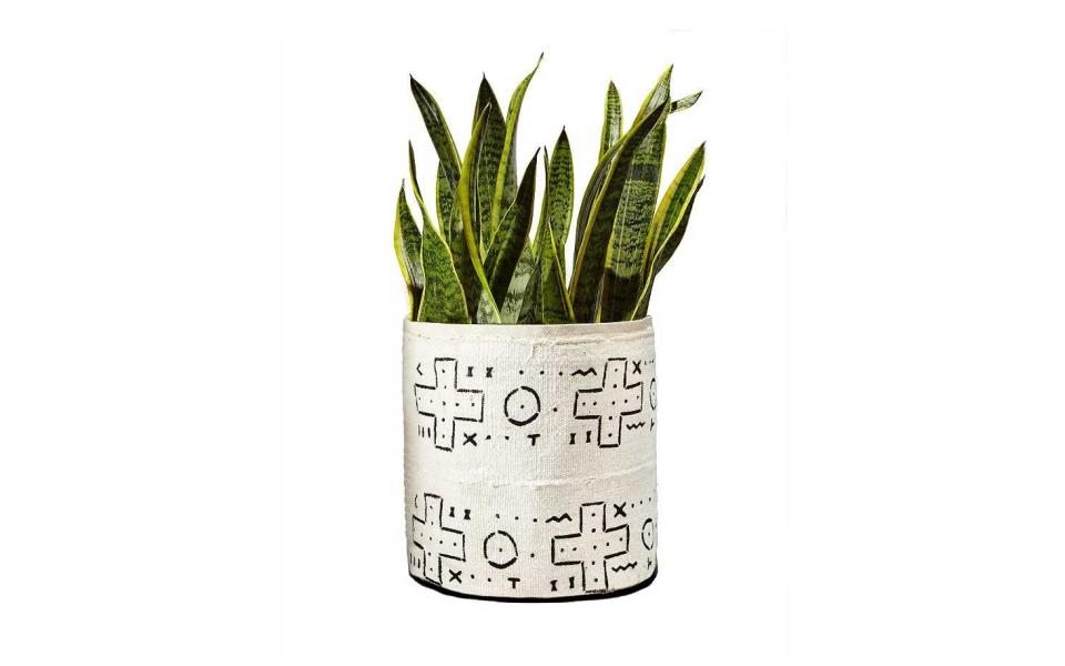 Plant Sax Mud Cloth Vase