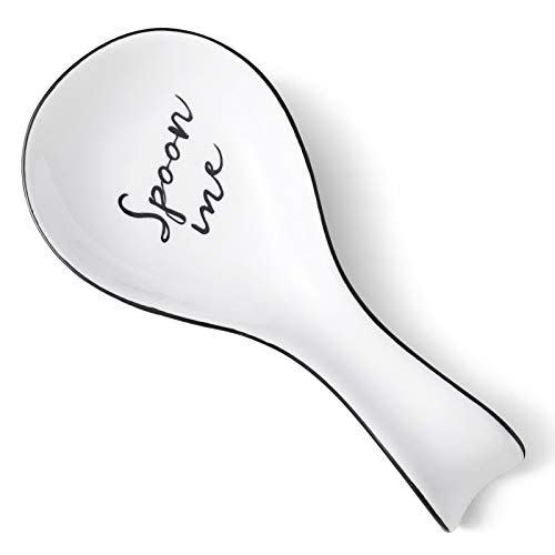 5) NJCharms Ceramic Spoon Rest