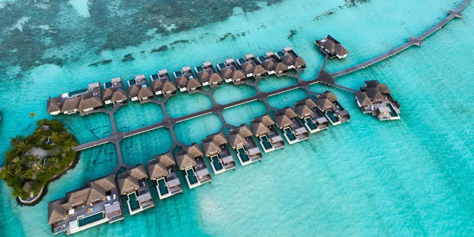 Villas in the Maldives.