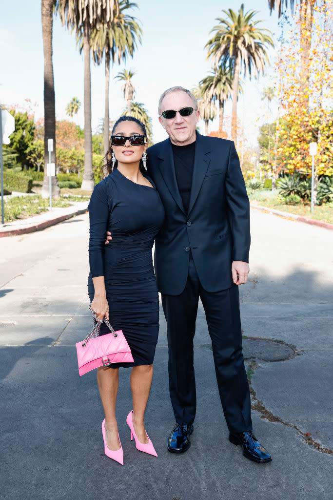 Salma Hayek, Salma Hayek photos, Balenciaga, fall, 2023, francois pinault