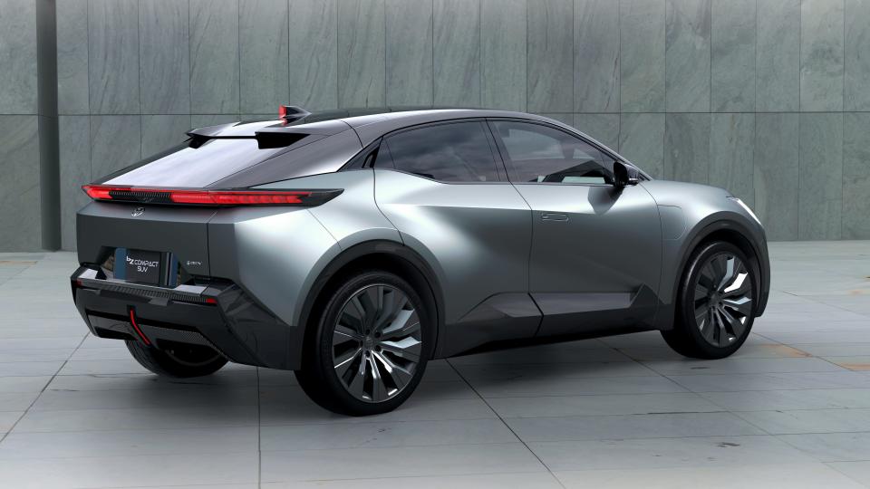 The Toyota bZ Compact electric SUV concept will be at the Los Angeles auto show Nov. 18-27