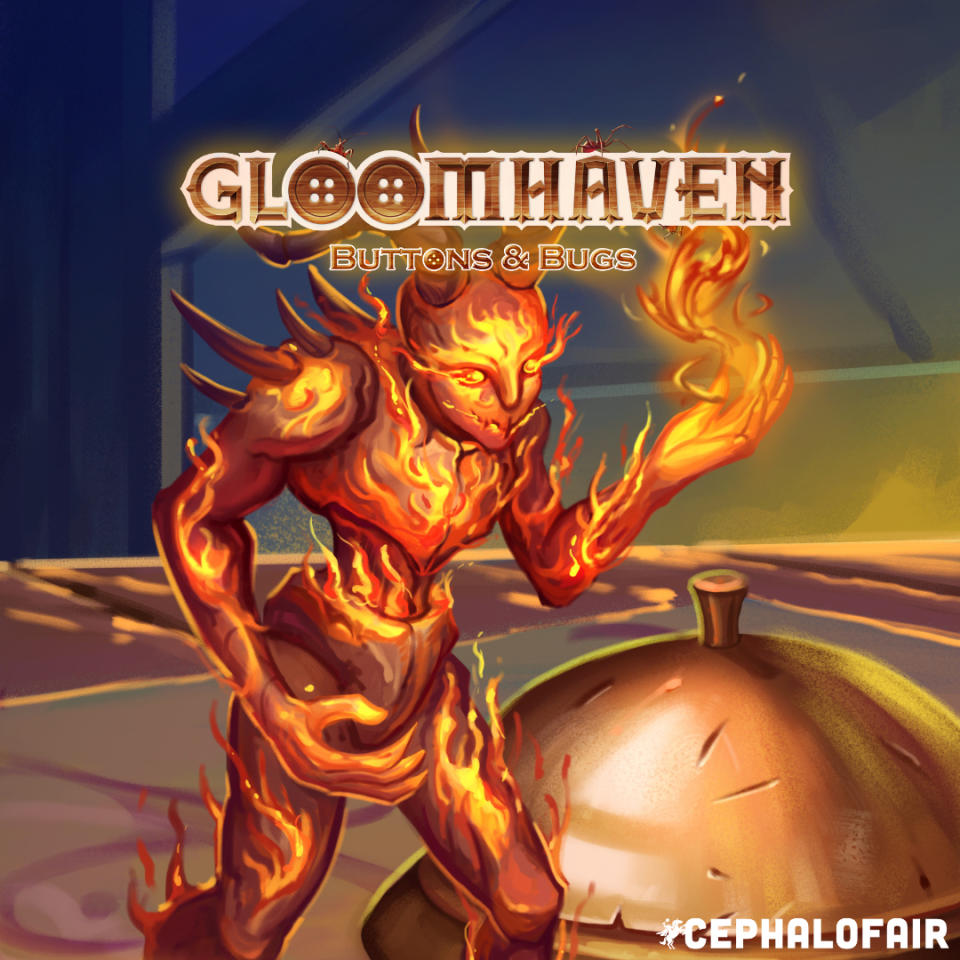 Character art from Gloomhaven: Buttons & Bugs