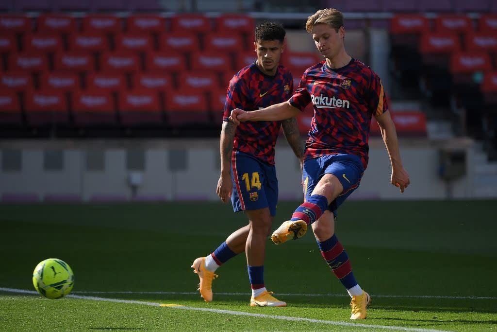 Frenkie de Jong for Barcelona (AFP via Getty Images)