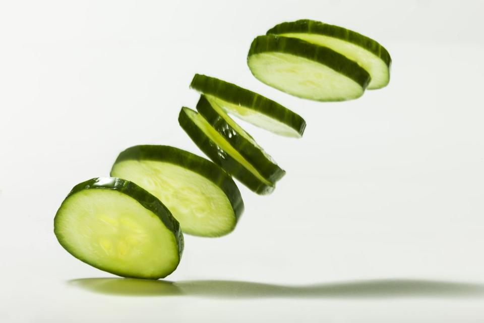 Try Sliced Cucumbers and Hummus