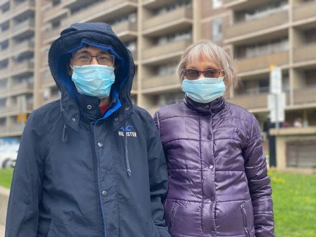 Theresa De Mesa, 61, and her son Anthony, 34, have called 1251 King St W home for more than three decades. (Talia Ricci/CBC - image credit)