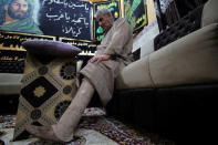 A man disabled from a landmine explosion prays in the village of Bitr, which in Arabic means "amputation", in Al-Tanouma district, east of Basra, Iraq February 26, 2018. REUTERS/Essam Al-Sudani