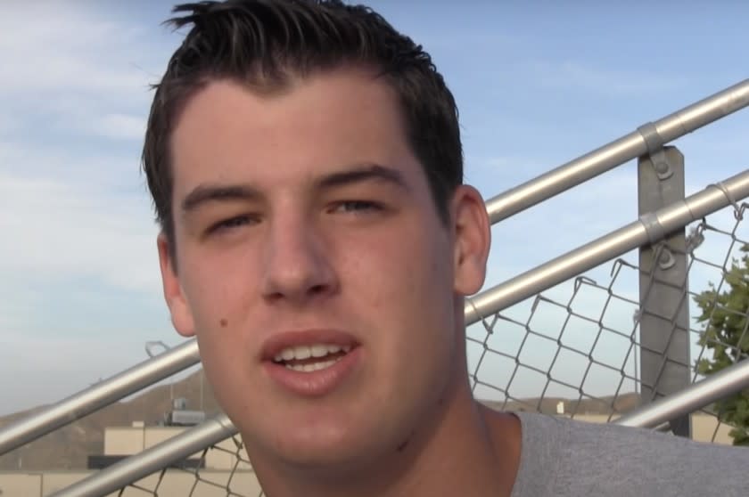 Tanner McKee during his senior year at Corona Centennial.