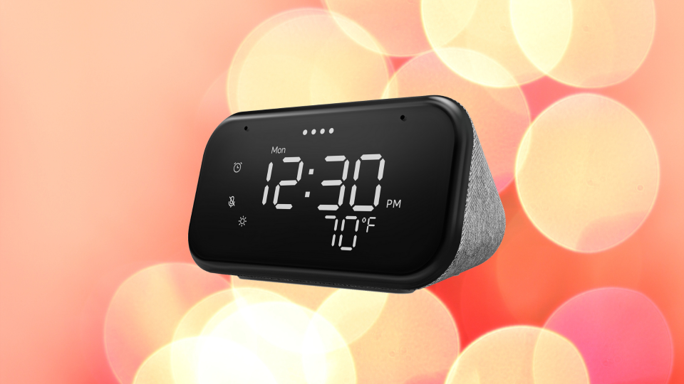 Save more than half on this Lenovo Smart Clock Essential. (Photo: Walmart)