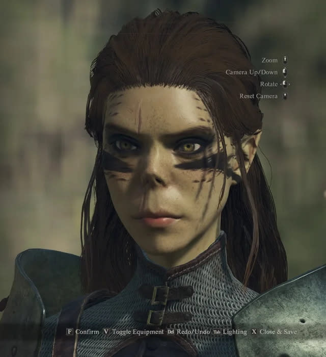 Character creator in Dragon's Dogma 2