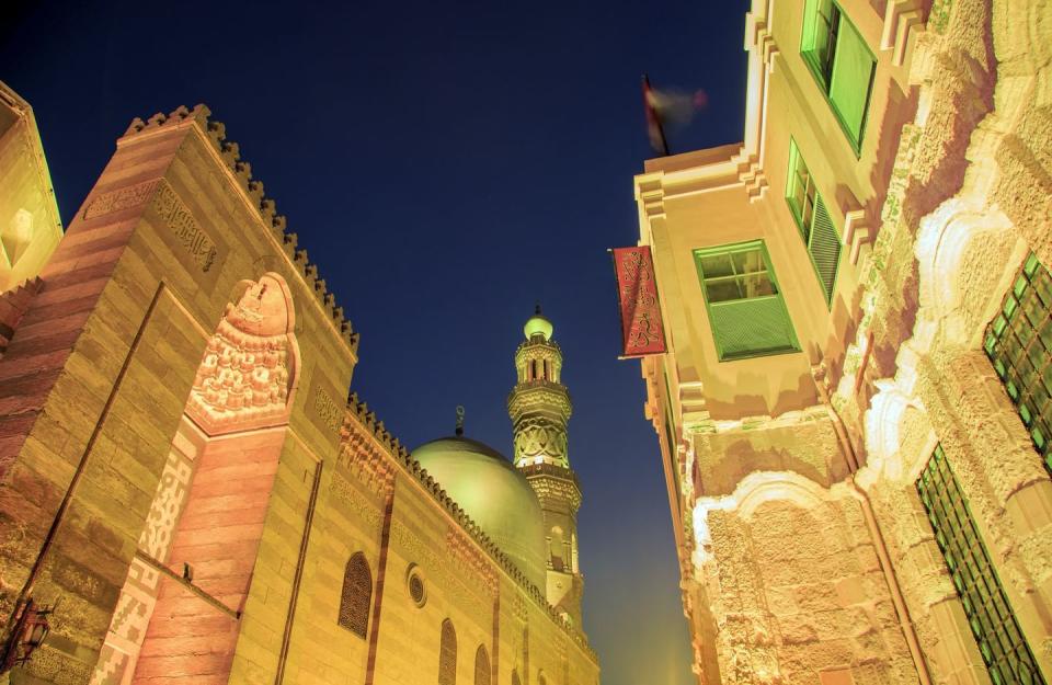 qalawun complex,el moez street at night