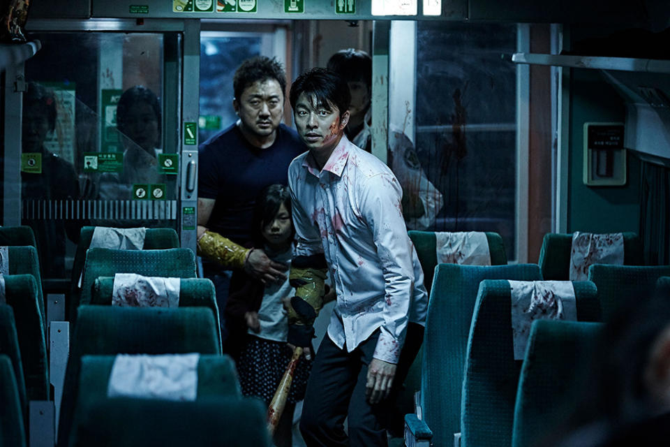 <p>South Korea has contributed some bonkers horror flicks to the canon this millennium, and <em>Train to Busan</em> might be the apotheosis. The premise: A bunch of normal folks board the titular choo-choo, among them an infected woman. Faster than you can say, “Casey Jones,” there’s a ghoul outbreak in the chillingly close confines of the passenger cars as they race down the tracks. Let’s just say zombies on a train are way more awesome, and freakout-inducing, than snakes on a plane. (Available on Netflix.) — <em>M.E. </em>(Photo: Well Go USA Entertainment/courtesy Everett Collection) </p>