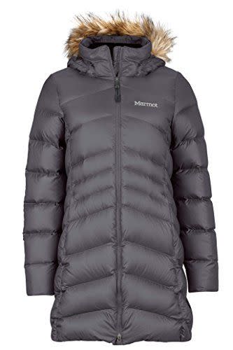 1) Montreal Knee-Length Down Puffer Coat