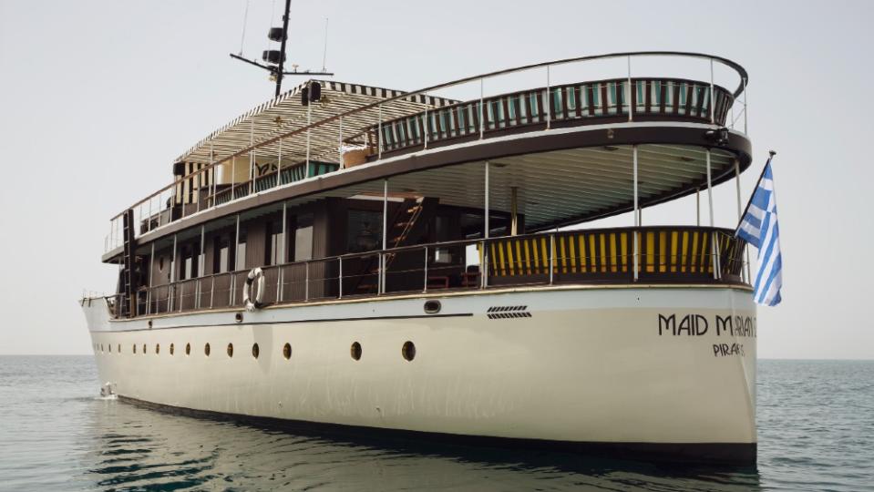 Maid Marian 2 is a classic yacht from 1931 that has been renovated by Hollywood director Roland Emmerich.