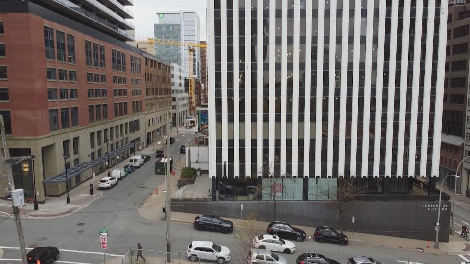 The Centennial Building, a former office tower at 1660 Hollis Street in Halifax, is being converted into rental apartments.