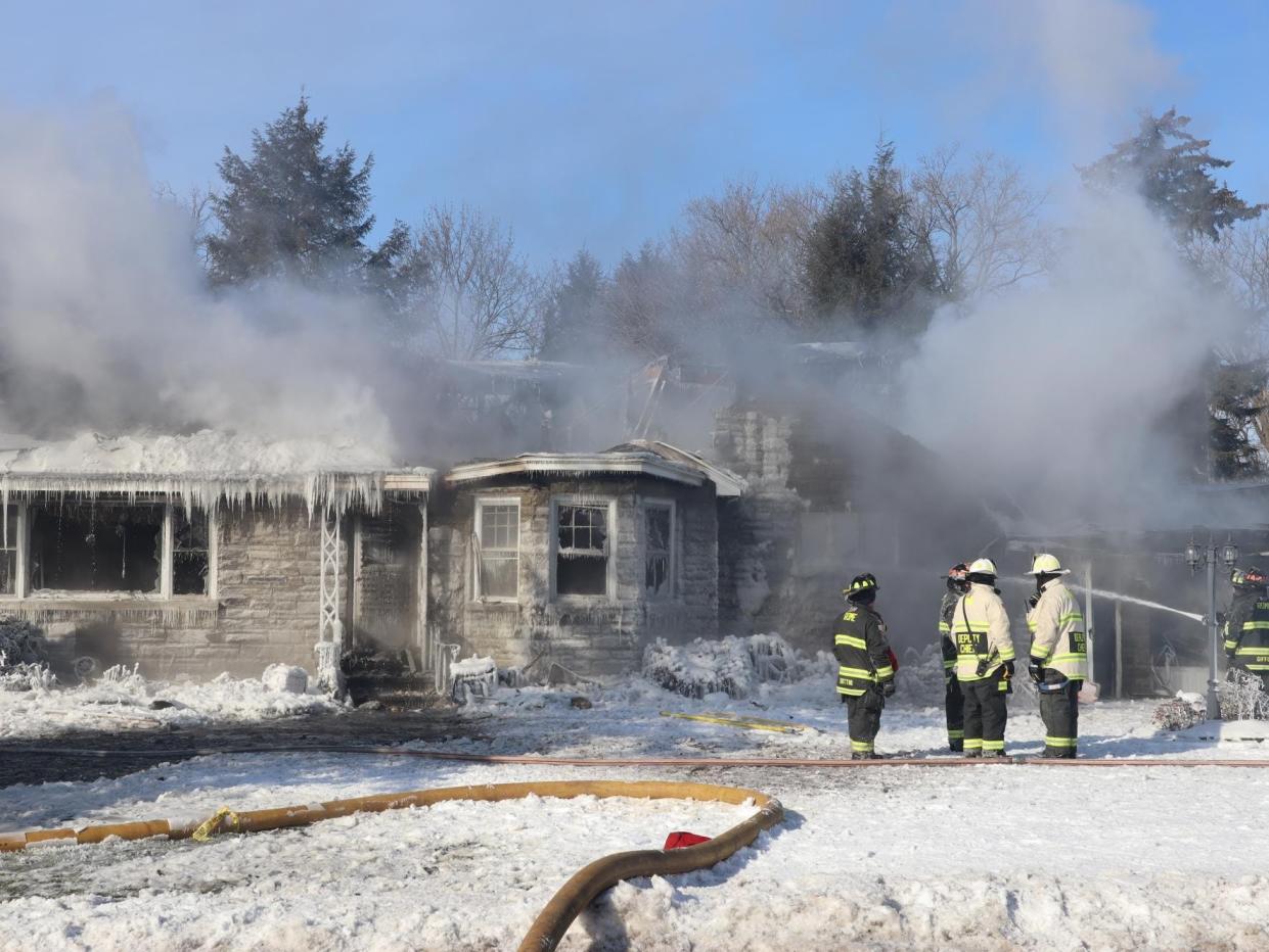 Firefighters responded to a fatal house fire Saturday, Jan. 15, 2022 at 1715 North James Street in Rome. Crews had to contend with negative temperatures and wind chill in addition to the blaze.