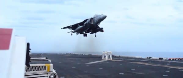 Marine Corps Pilot Pulls Off Harrowing Landing After Gear Malfunction [VIDEO]