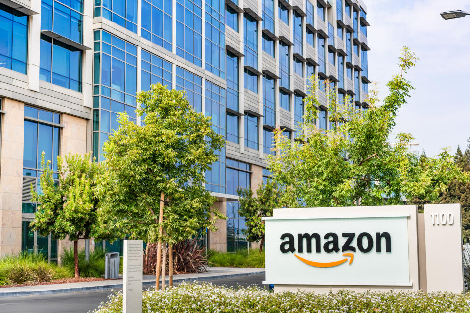 Amazon headquarters in Silicon Valley, San Francisco/Getty Images.