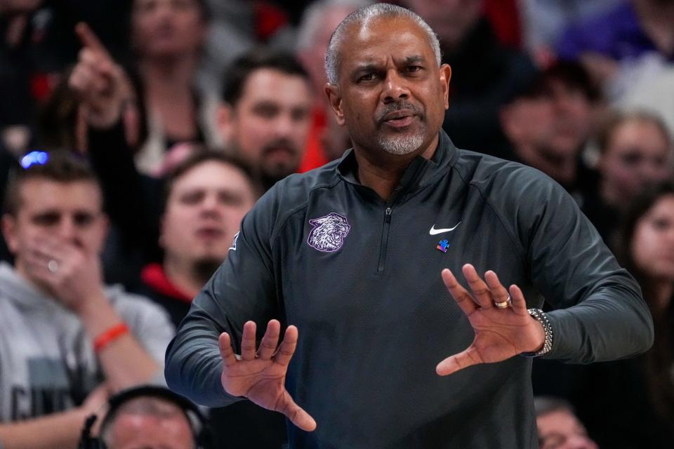 Kansas State Wildcats head coach Jerome Tang, like UC's Wes Miller, believes his team is worthy of the NCAA tournament.
