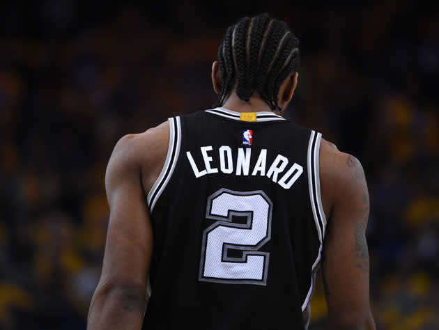 Kawhi Leonard was announced as an MVP finalist on Friday. (Getty Images)