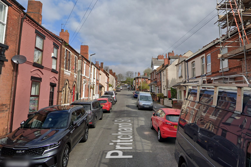 A general view of Pritchard Street in Wednesbury