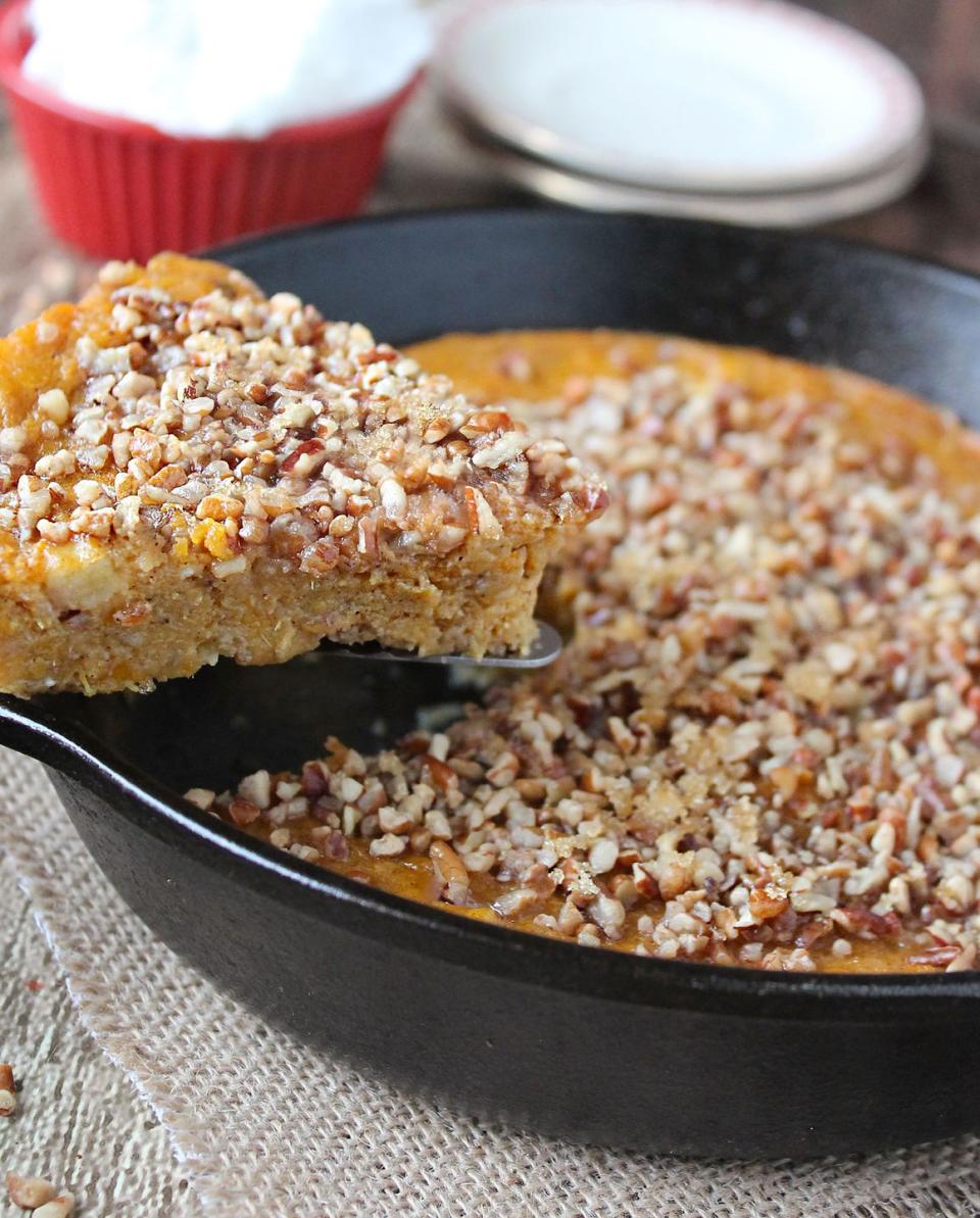 Sweet Potato Skillet Soufflé Cake