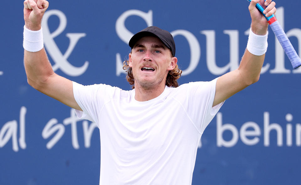 Max Purcell, pictured here after his win over Casper Ruud at the Cincinnati Open.
