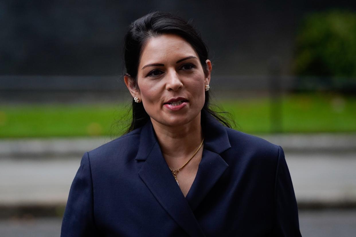 Britain's Home Secretary Priti Patel arrives in Downing Street in central London on September 8, 2020. The Home Office said it was working to stamp out exploitation and abuse. Photo: Niklas Halle'n / AFP via Getty 