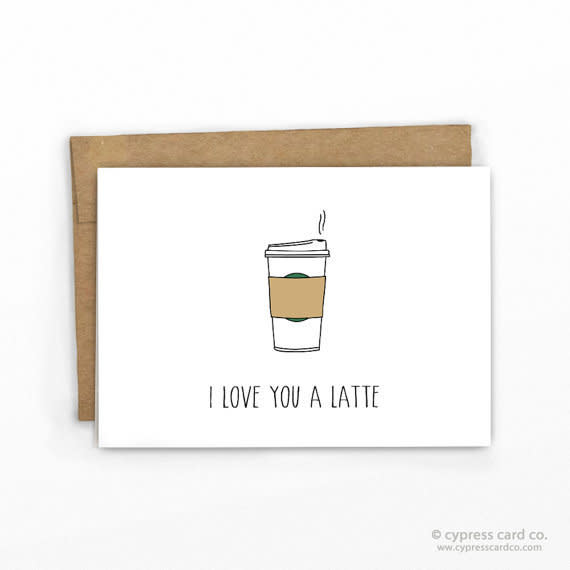 <i>Buy it from <a href="https://www.etsy.com/listing/253218954/valentines-day-card-i-love-you-a-latte" target="_blank">CypressCardCo on Etsy</a>&nbsp;for&nbsp;$4.50</i>