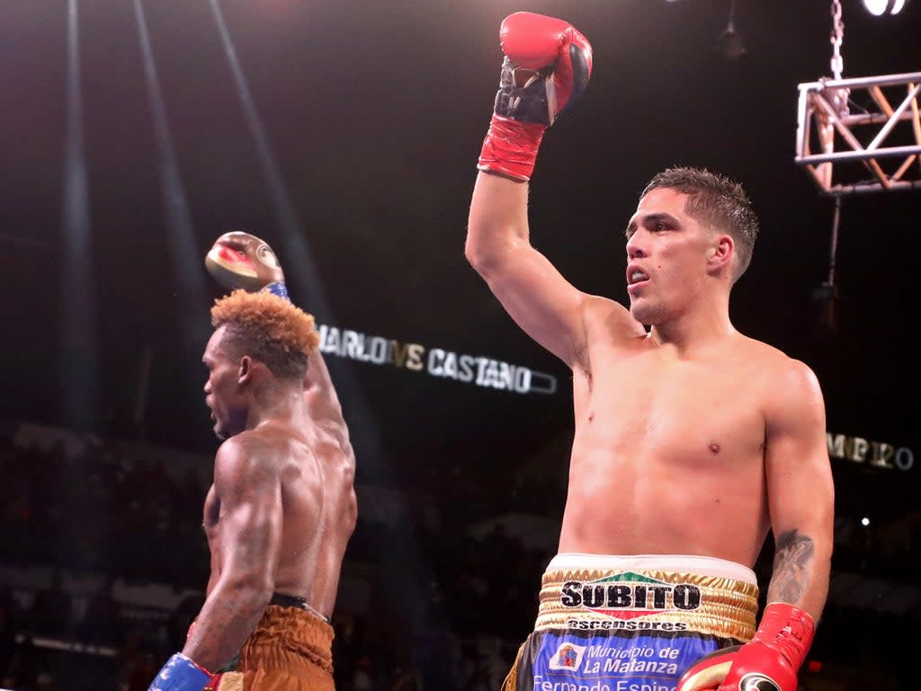 Jermell Charlo (left) and Brian Castano fought to a split draw in July (Getty Images)