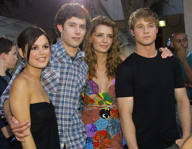 Rachel Bilson, Adam Brody, Mischa Barton, and Benjamin McKenzie, pictured in 2003