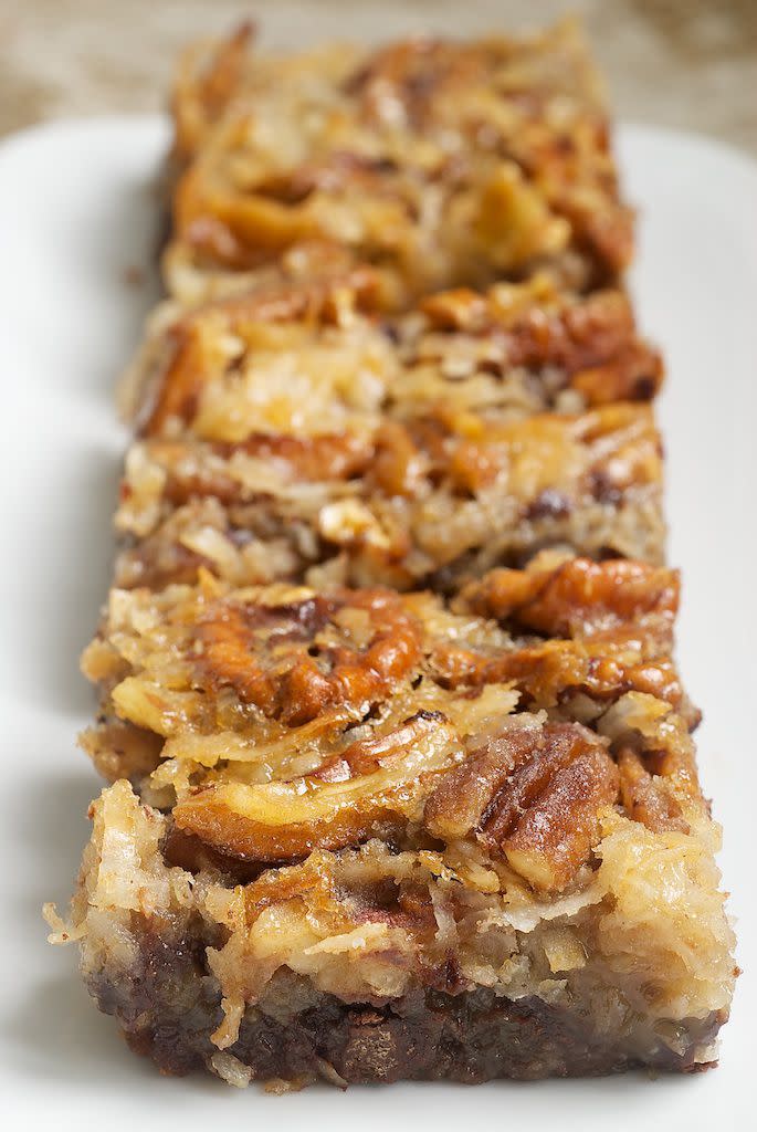 German Chocolate Pecan Pie Bars