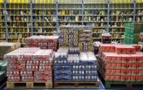 Shelves of merchandise are pictured at Amazon's Prime Now fulfillment centre in Singapore July 27, 2017. REUTERS/Edgar Su