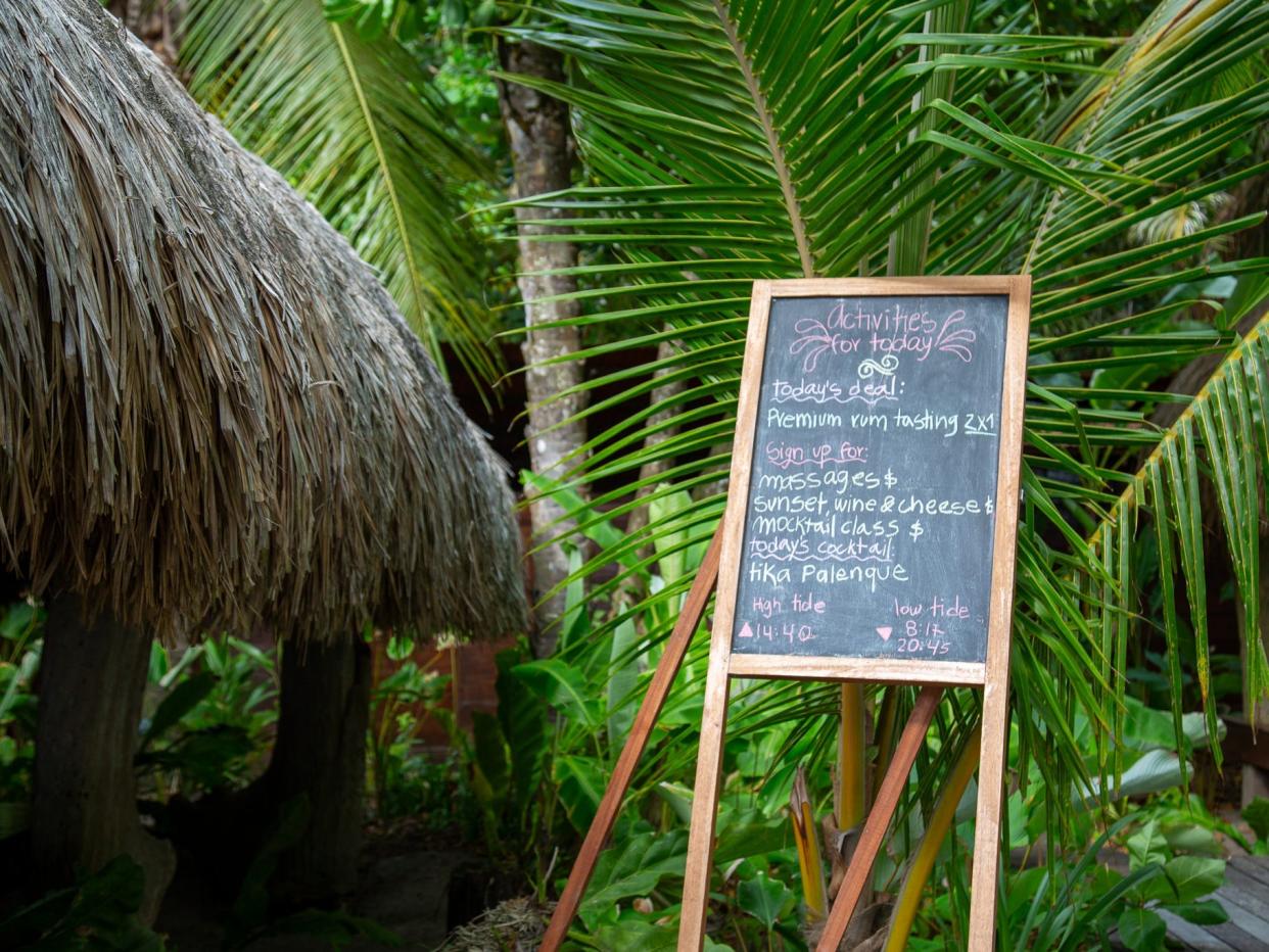 Isla Palenque, a five-star private island resort in Panama.