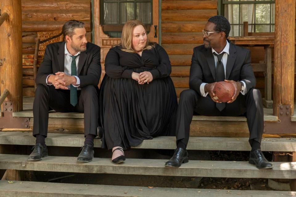 Justin Hartley as Kevin, Chrissy Metz as Kate, Sterling K. Brown as Randall in This Is Us