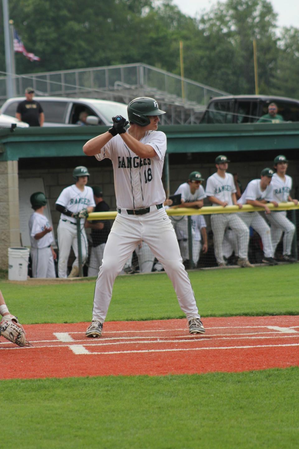 Forest Park's Clayton Weisheit at the plate.