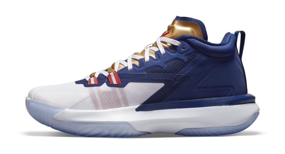 The lateral side of the Jordan Zion 1 “USA.” - Credit: Courtesy of Nike