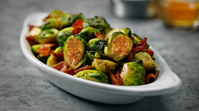 bowl of Brussels sprouts