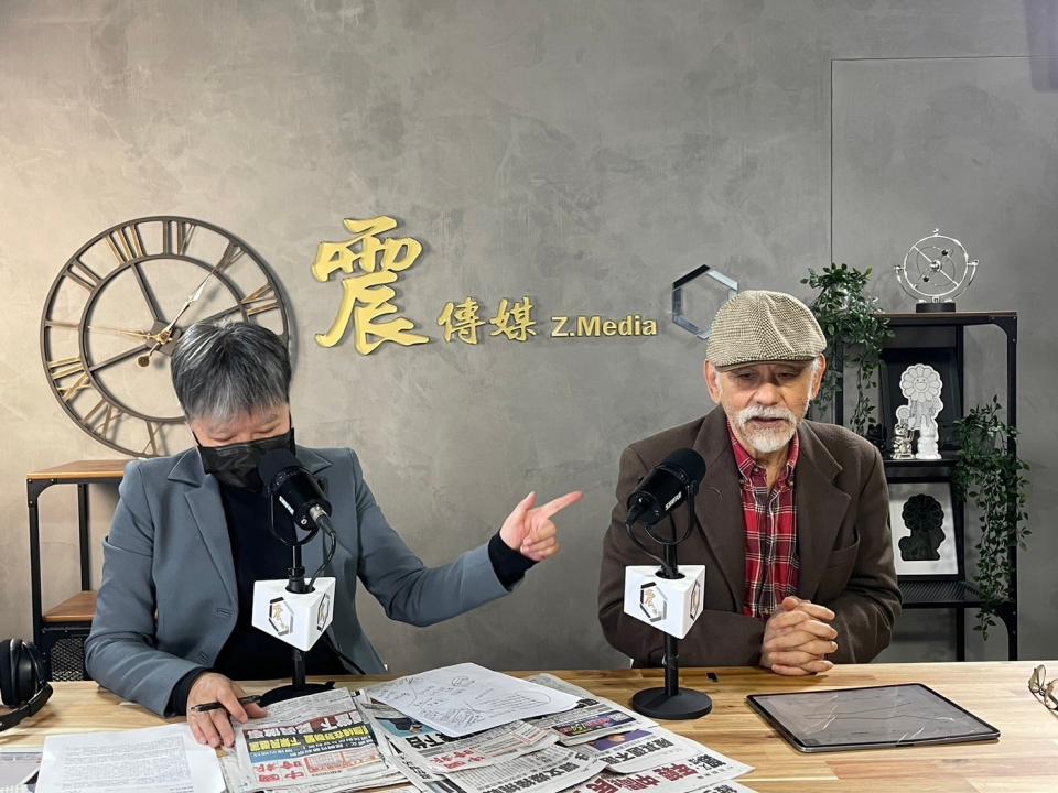 民進黨前立委林濁水接受黃光芹專訪。   圖：新聞不芹節目提供。