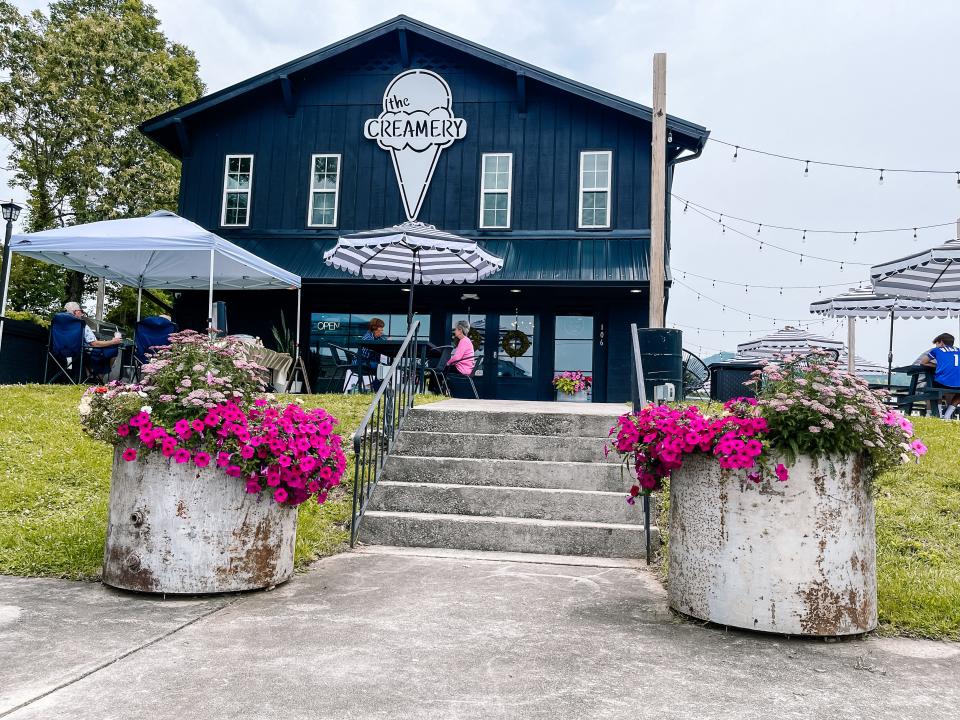 The Sugar Queen Creamery has added picnic tables, umbrellas, a fenced in playground and fire pits since opening a year ago in South Knoxville. June 29, 2023.