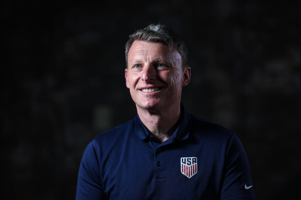 El director deportivo de US Soccer, Matt Crocker, ha comenzado a entrevistar candidatos para el puesto de entrenador de USMNT.  (Foto de Patrick Smith/USSF/Getty Images para USSF)